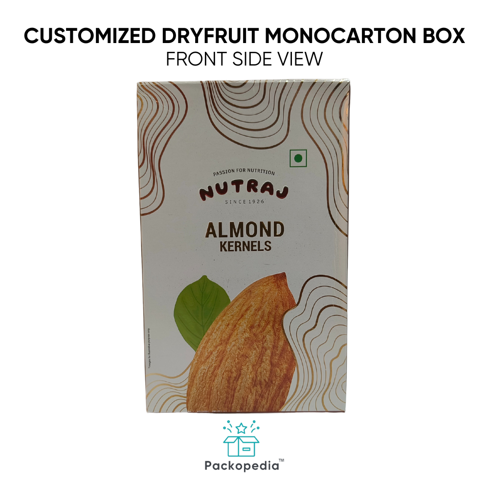Customized Dryfruit Monocarton Box - Almonds