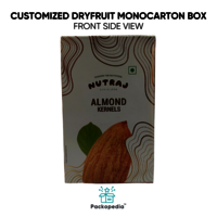 Customized Dryfruit Monocarton Box - Almonds