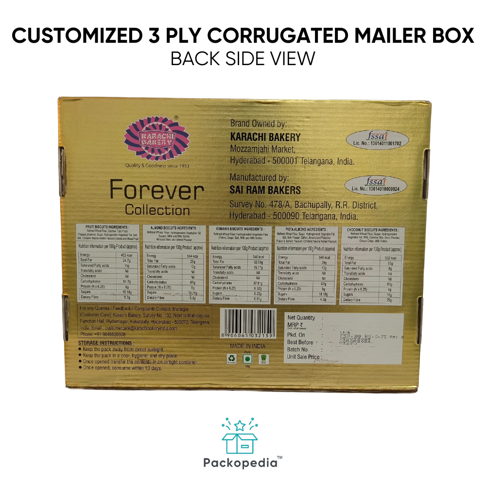 Customized 3 Ply Corrugated Mailer Box