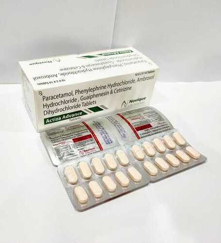 Paracetamol 325 Mg + Phenylephrine 5 Mg + Ambroxol 15 Mg + Guaiphenesin 50 Mg + Cetirizine 5 Mg