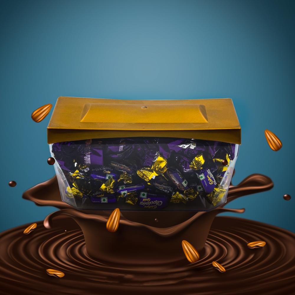 CP Jewel Big Storage Box - PP & PET Material Large Size Transparent Design | Eco-Friendly Treat Storage Snap-Tight Lid Ideal for Candies and Chocolates