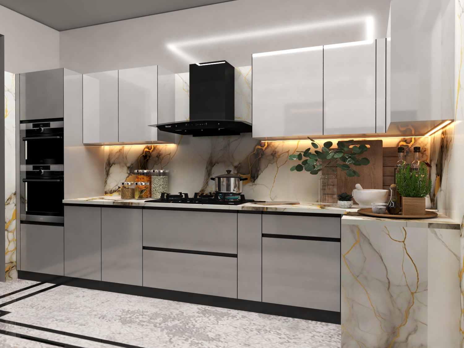 Parallel Modular Kitchen