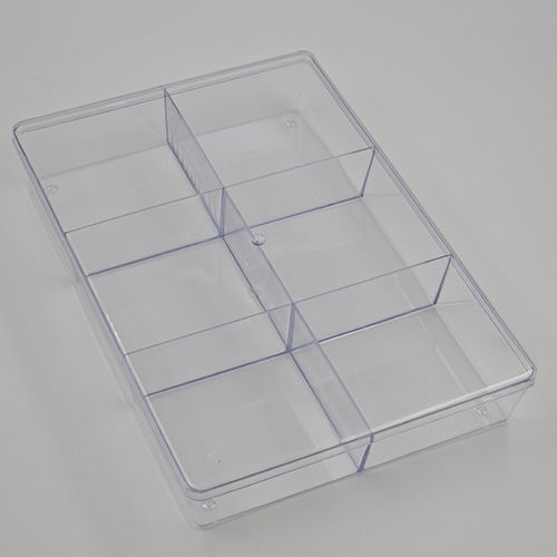 Cp 6 Pt Big Partition Container - Color: Transparent