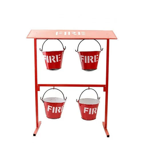 Fire Bucket Stand - Color: Red