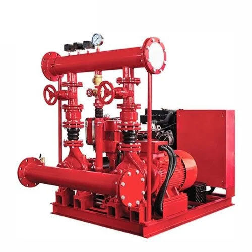 Fire Hydrant Pumps - MS Material, Red Color | Safety Usage, Dual Warranty