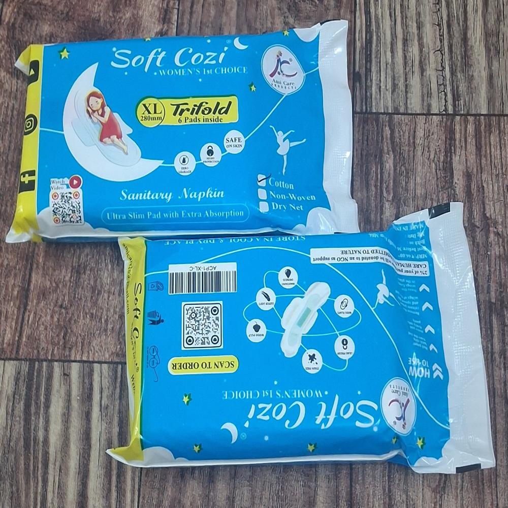 Trifold Sanitary Napkin