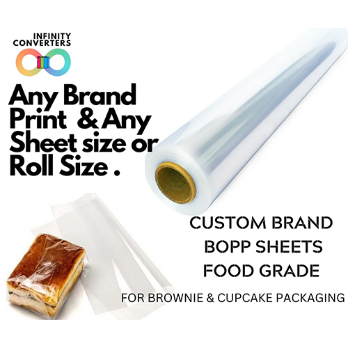Cellophane Film - BOPP Material, Soft Texture, Transparent Finish | Excellent Moisture Resistance, Customizable for Gifts and Food Wrapping