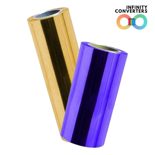 Gold Metalized Polyester Film - Rigid, Various Sizes Available, Multicolor including Blue and Golden, Heat-Sealable for Optimal Protection