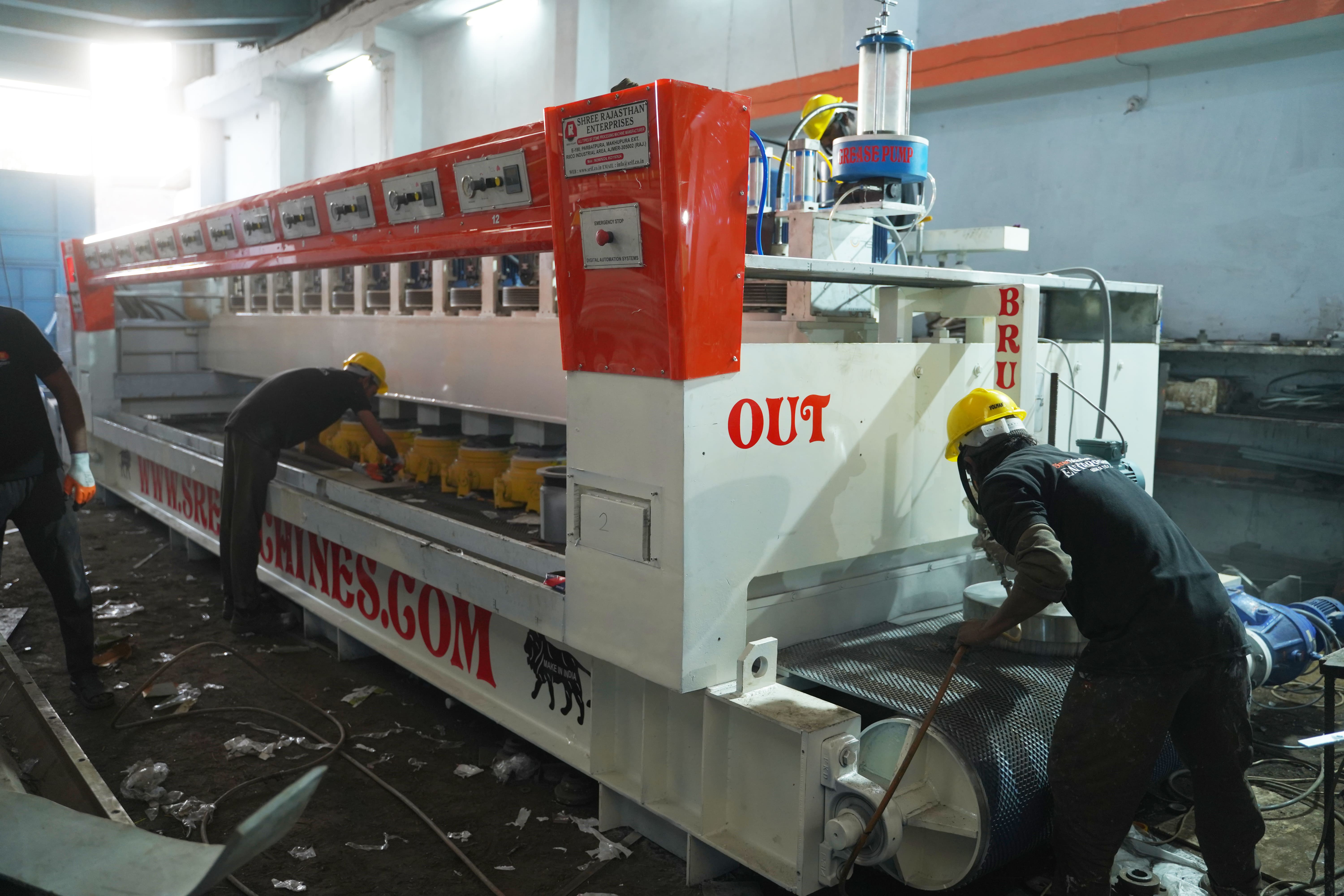 Line Polish Machine - Material: Mild Steel