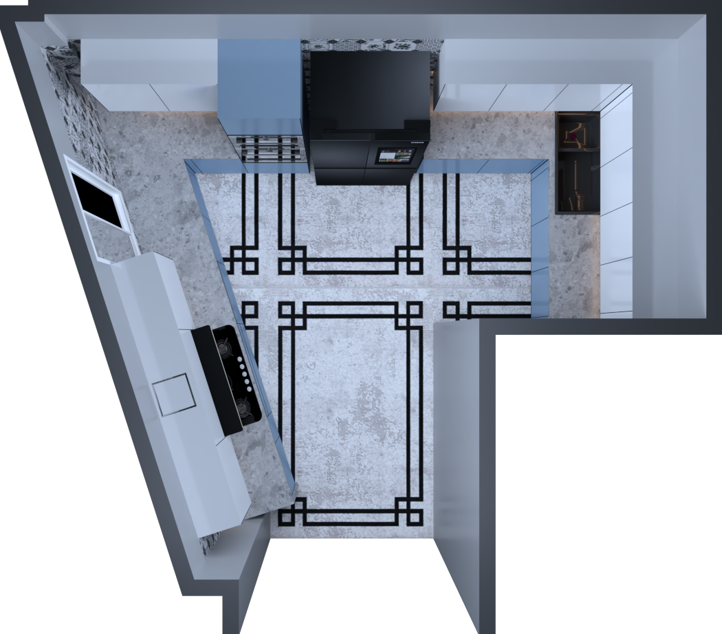 L Shaped Stainless Steel Kitchen at 29500.00 INR in Delhi | Mettas ...