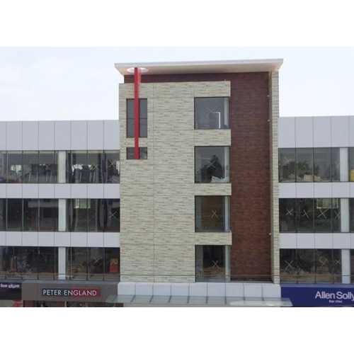 HPL Exterior Cladding Sheet - 6 mm Thickness, Brown And White Matte Finish | Durable, High Density, Ideal for Outdoor Applications