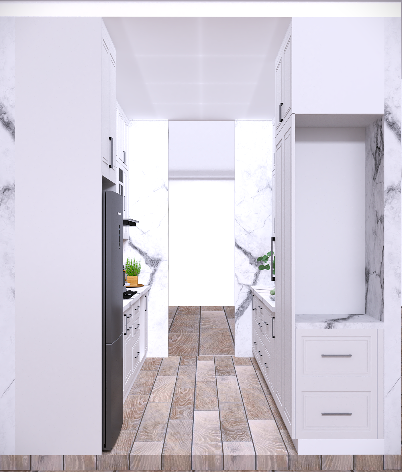 Modern Parallel Kitchen - Brand Name: Jindal Steel