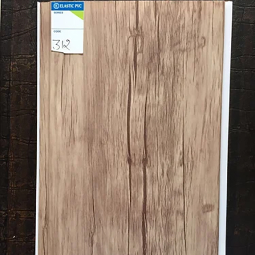 PVC Wall Panel Container - PVC Material, 10x10 Size, Brown Color, 3.05m Length, 10in Width, 8mm Thickness, Waterproof, Embossed Surface Treatment