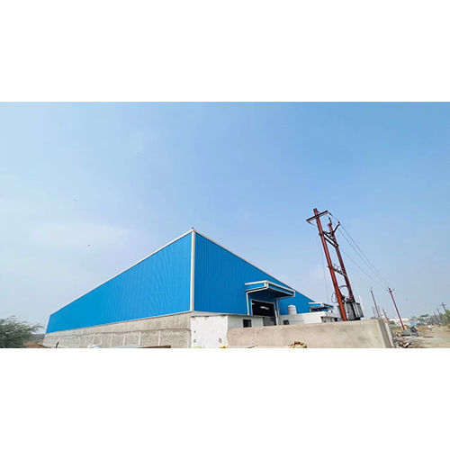 Prefabricated Metal Building - Color: Blue