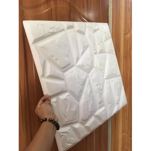 3D Pvc Panel - Color: White