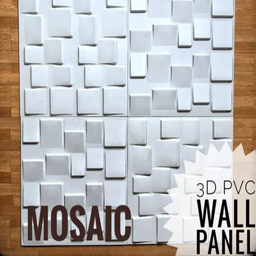 3D Pvc Panel Sheet For Wall - Color: White