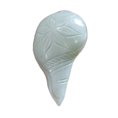 Laxmi Conch Shell Shankh - High-Quality Conch Shell Material, Polished Finish, Water-Resistant Design | Indian Style for Personal & Religious Use