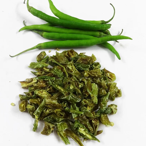 Dehydrated Green Chilli Flakes