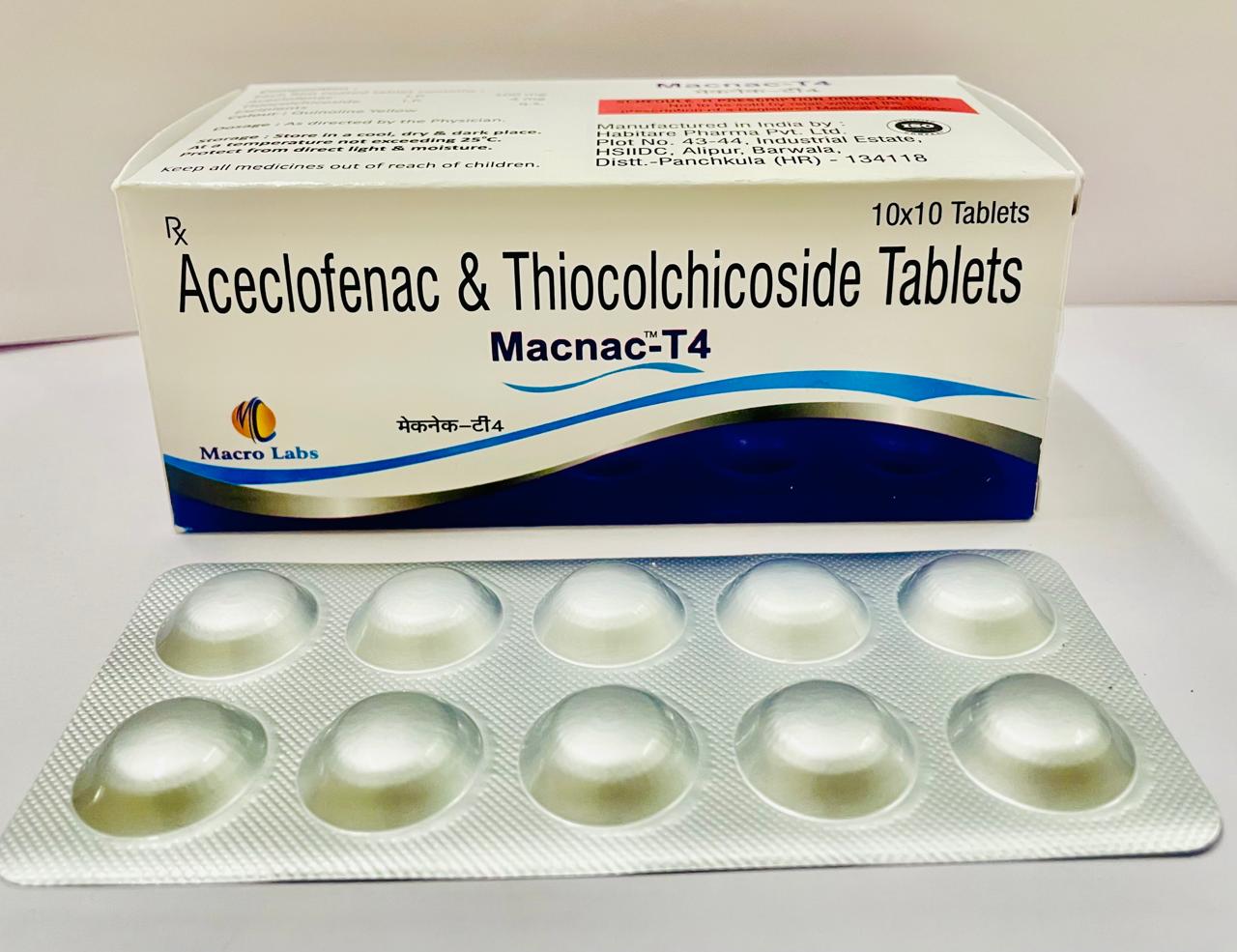 ACECLOFENAC 100 MG  PARACETAMOL 325 MG TAB