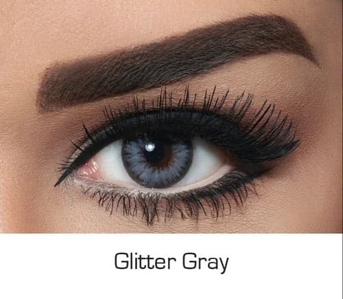 Bella Monthly Colors Diamond Glitter Gray Conatct Lens