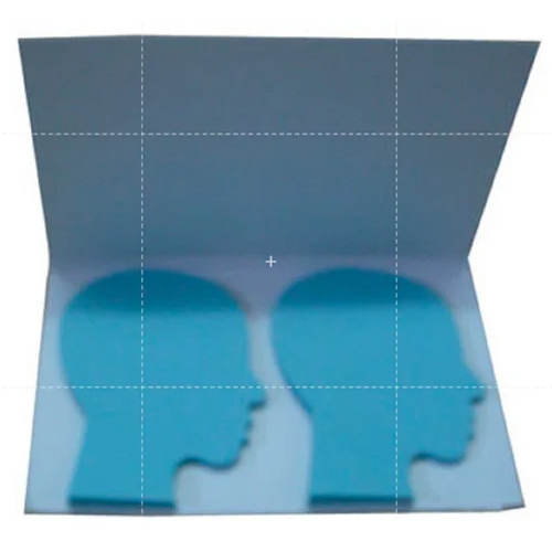 Blue Color Die Cut Pad - Feature: Easy To Use