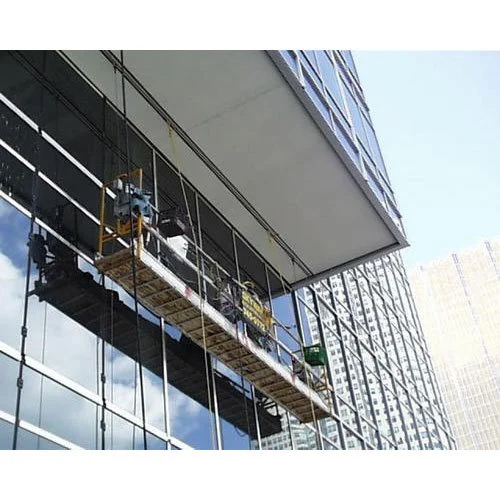 Monorail System Using For Glass Cleaning And Facade Maintenance