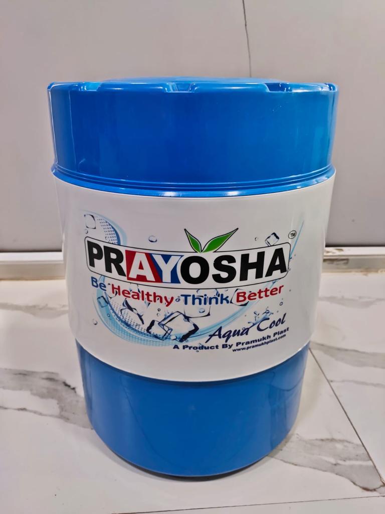 Prayosha 14 Ltr Water Jar - Material: Plastic