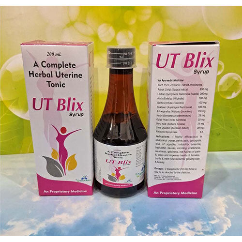 Ut Blix Syrup - Drug Type: General Medicines