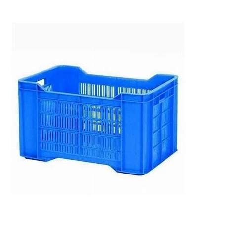 Plastic Crate - 590 x 390 x 250 mm Blue Rectangular Design for Tomatoes and Vegetables
