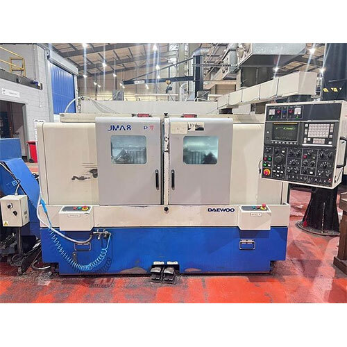 1997 Daewoo Puma 8-2SP ट्विन स्पिंडल CNC लेथ