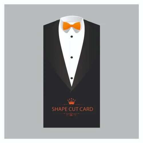 Shape cut card visiting cards