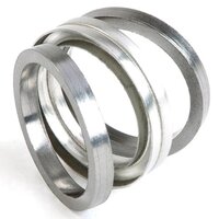 Ring Joint Gaskets - Stainless Steel, 8mm Thickness, Silver Color | High-pressure Temperature Seal For Oil, Gas, Chemical Industries