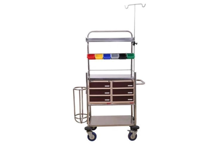 Crash Cart Trolley - Application: Hospital