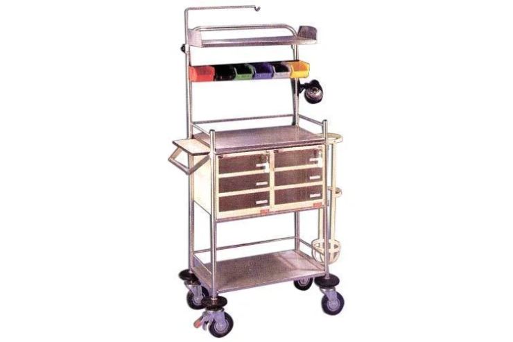 Crash Cart Trolley - Application: Hospital
