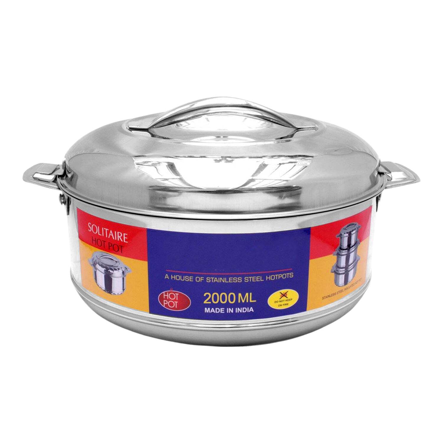 Royal Unique Hot Pot Stainless Steel Insulated Serving Casseroles
