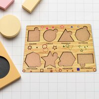 Wooden Triangles Puzzle Learning Educational Boards