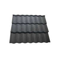 Color Stone Coated Roof Tiles - Steel, 1340*420 mm, Black | Durable, Natural Surface Treatment, Easy Installation, Low Maintenance