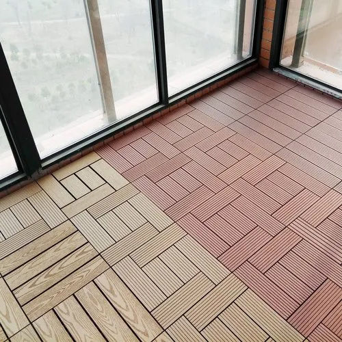 Wpc Interlock Floor Tiles - Feature: Non-Slip