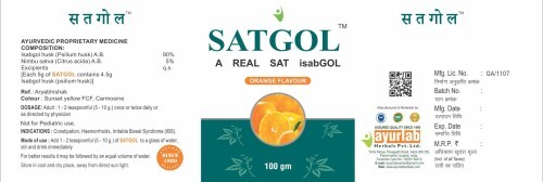 Orange Flavour Satgol Powder