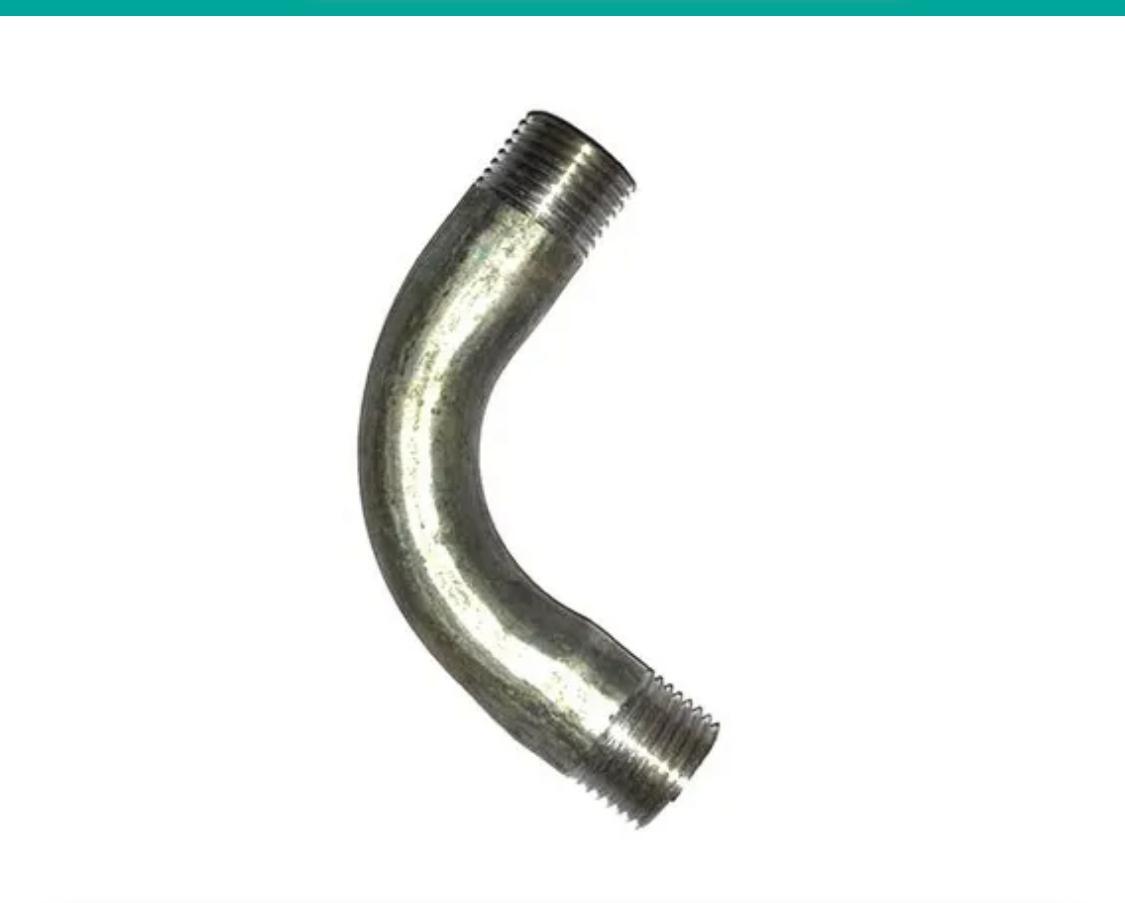 Gi Long Bend 1/2 Inch - Finishing: Zinc Coated