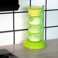 4 Section 360A  Rotating Vertical Seasoning Box Plastic Pickle Towers