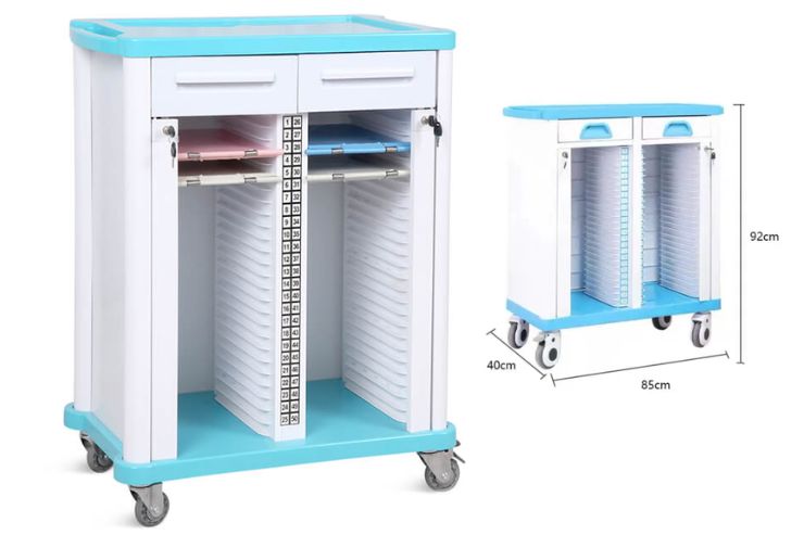 Case History Trolley (Single & Double) - Application: Hospitals