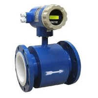 Digital Magnetic Flow Meter - Stainless Steel, Standard Size, Blue Color, 150â°c Operating Temp, +/- 0.5% Accuracy, Digital Display, Ip68 Protection | 230 Vac Voltage, Red Led Displays, Industrial Application