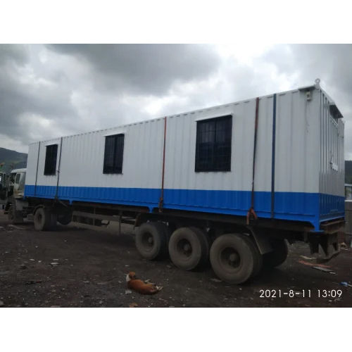 Portable Site Office Cabin - Color: White