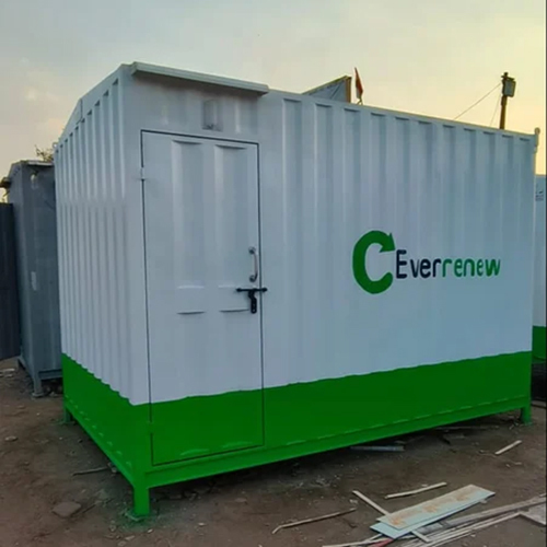 Rectangular GI Portable Toilet Cabin