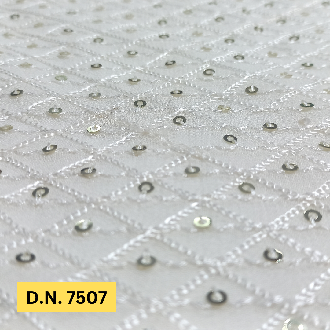 Best Lightweight Embroidery Fabric In Allover Schiffli Pattern - Attributes: Comfortable & Soft