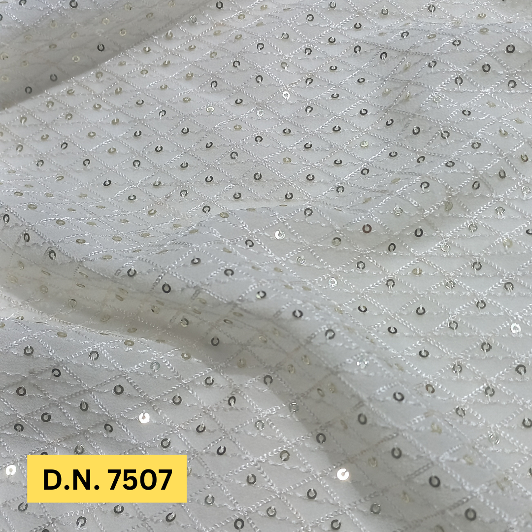 Best Lightweight Embroidery Fabric In Allover Schiffli Pattern - Attributes: Comfortable & Soft