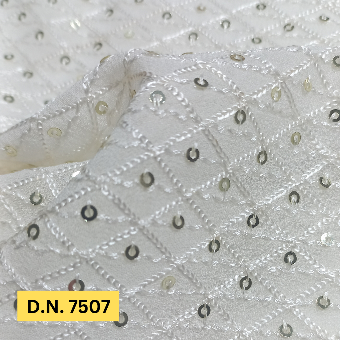 Best Lightweight Embroidery Fabric In Allover Schiffli Pattern - Attributes: Comfortable & Soft