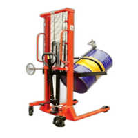 Hydraulic Drum Stacker - Heavy Duty 1000 Kg Capacity | Durable Orange Design, Easy Operation, 1-year Warranty