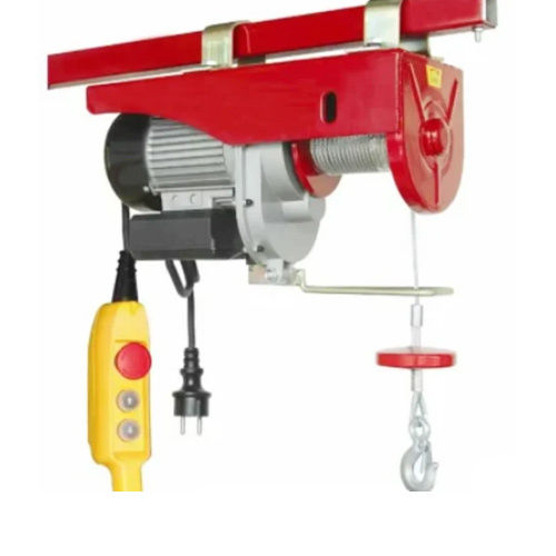 Mini Wire Rope Electric Hoist - Color: Red